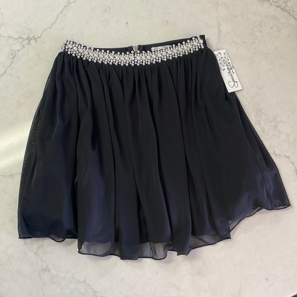 Speechless Ruffled Dressy Midi Skirt